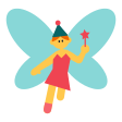 Woman Fairy on Tossface
