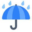 Umbrella With Rain Drops on Tossface
