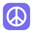 Peace Symbol on Tossface