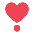 Heart Exclamation on Tossface