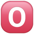 Negative Squared Latin Capital Letter O on WhatsApp