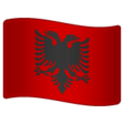 Albania Flag on WhatsApp