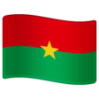 Burkina Faso Flag on WhatsApp