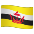 Brunei Flag on WhatsApp