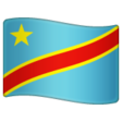 Congo - Kinshasa Flag on WhatsApp