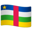 Central African Republic Flag on WhatsApp