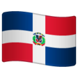 Dominican Republic Flag on WhatsApp