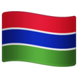 Gambia Flag on WhatsApp
