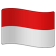 Indonesia Flag on WhatsApp