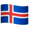 Iceland Flag on WhatsApp