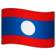 Laos Flag on WhatsApp