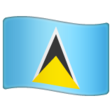St. Lucia Flag on WhatsApp