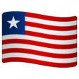 Liberia Flag on WhatsApp