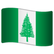 Norfolk Island Flag on WhatsApp