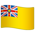 Niue Flag on WhatsApp