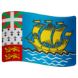 St. Pierre & Miquelon Flag on WhatsApp