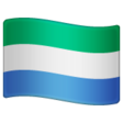 Sierra Leone Flag on WhatsApp