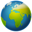 Earth Globe Europe-africa on WhatsApp