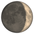 Waxing Crescent Moon Symbol on WhatsApp