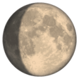 Waxing Gibbous Moon Symbol on WhatsApp