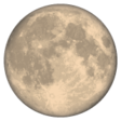 Full Moon Symbol on WhatsApp