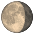 Waning Gibbous Moon Symbol on WhatsApp