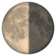 Last Quarter Moon Symbol on WhatsApp