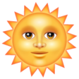 Sun With Face on WhatsApp