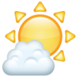 Sun Behind Small Cloud on WhatsApp