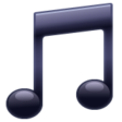 Musical Note on WhatsApp