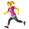 Woman Running on WhatsApp