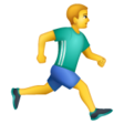 Person Running Facing Right on WhatsApp