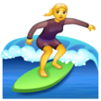 Woman Surfing on WhatsApp