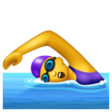 Woman Swimming on WhatsApp