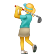 Woman Golfing on WhatsApp