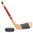 Ice Hockey Stick And Puck on WhatsApp