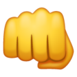 Fisted Hand Sign on WhatsApp