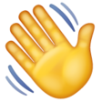 Waving Hand Sign on WhatsApp