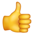 Thumbs Up Sign on WhatsApp