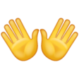 Open Hands Sign on WhatsApp