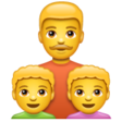 Family: Man, Boy, Boy on WhatsApp