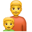 Family: Man, Boy on WhatsApp