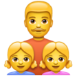 Family: Man, Girl, Girl on WhatsApp