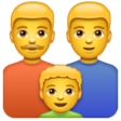Family: Man, Man, Boy on WhatsApp