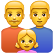 Family: Man, Man, Girl on WhatsApp