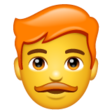 Man: Red Hair on WhatsApp