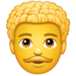 Man: Curly Hair on WhatsApp