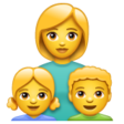 Family: Woman, Girl, Boy on WhatsApp