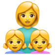 Family: Woman, Girl, Girl on WhatsApp