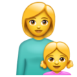 Family: Woman, Girl on WhatsApp